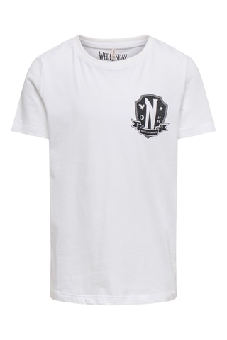 Biologisch Katoenen T-shirt Wednesday Addams - Wit - Kids Only
