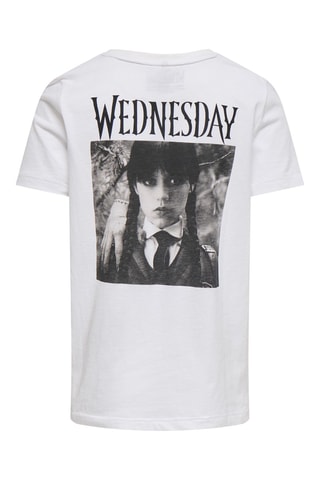 Biologisch Katoenen T-shirt Wednesday Addams - Wit - Kids Only