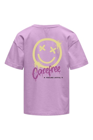 Biologisch Katoenen T-shirt - Paars - Kids Only