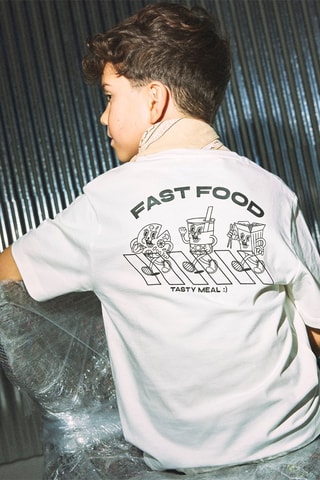 T-shirt em algodão biológico - Branco - Name It