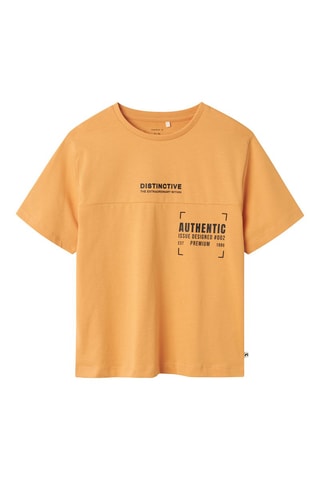 Biologisch Katoenen T-shirt - Geel - Name It