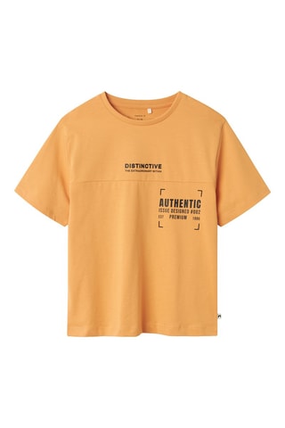 Biologisch Katoenen T-shirt - Geel - Name It