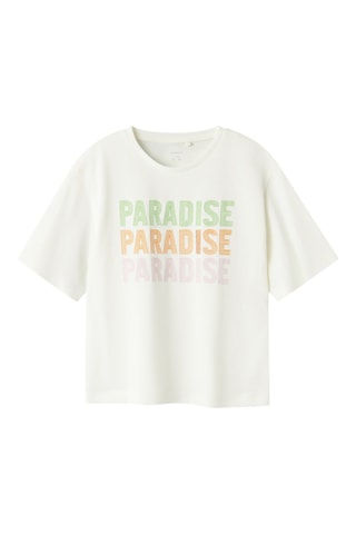 T-shirt em algodão biológico - Branco - Name It