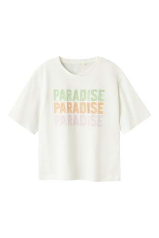 T-shirt em algodão biológico - Branco - Name It
