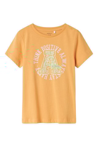 Biologisch Katoenen T-shirt - Geel - Name It