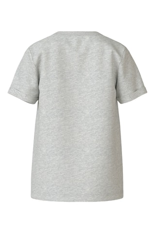 T-shirt em algodão biológico - Cinzento-claro mesclado - Name It