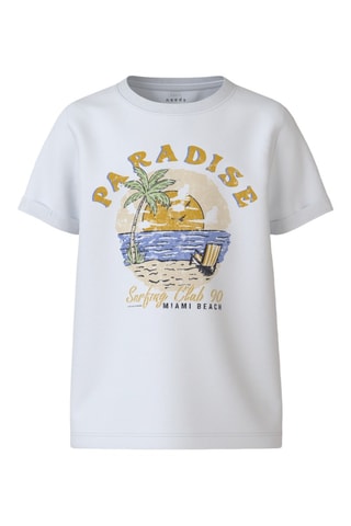 T-shirt em algodão biológico - Branco - Name It