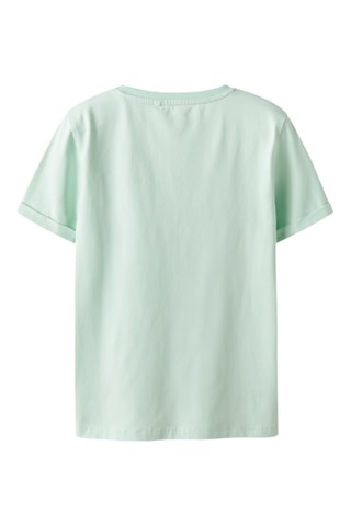 T-shirt em algodão biológico - Verde-claro - Name It