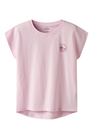 T-shirt em algodão biológico - Rosa claro - Name It