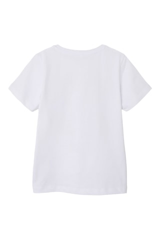 T-shirt Minecraft em algodão biológico - Branco - Name It