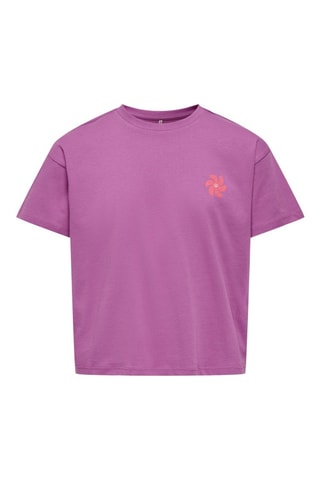 T-shirt em algodão biológico - Branco - Kids Only Girl
