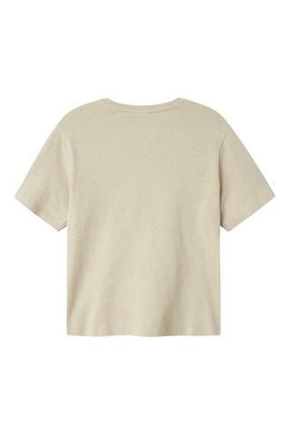 T-shirt em algodão biológico - Bege - Name It