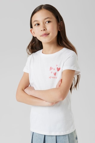 T-shirt em algodão biológico - Branco - Name It