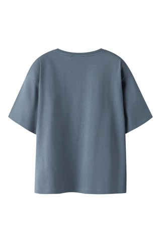 T-shirt em algodão biológico - Azul-acinzentado - Name It