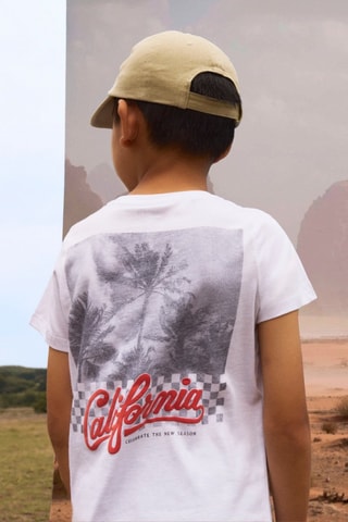 T-shirt em algodão biológico - Branco - Name It
