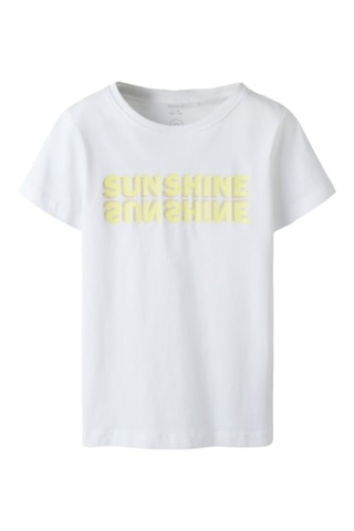 T-shirt em algodão biológico - Branco - Jack & Jones