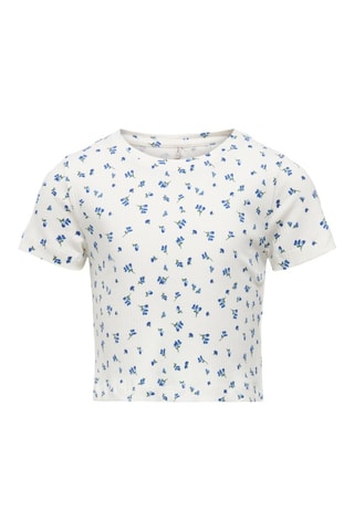 T-shirt em algodão biológico - Azul e cru - Kids Only
