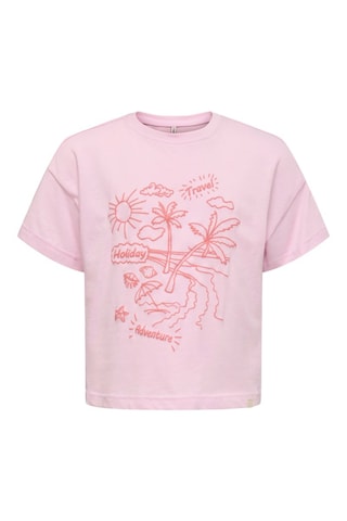 T-shirt em algodão biológico - Rosa - Kids Mini