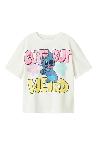 T-shirt Stitch Lilo e Stitch Disney - Branco - Name It