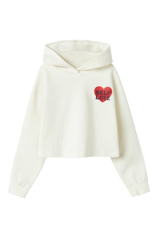 Sweat com capuz - Branco - Name It