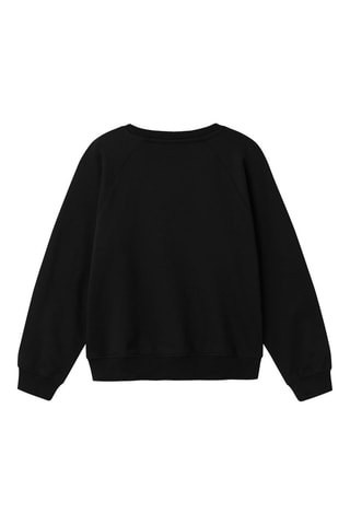 Sweat em algodão biológico - Preto - Name It
