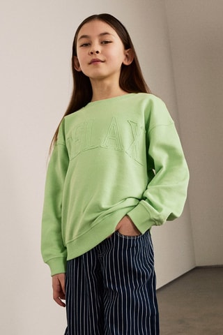Sweat em algodão biológico - Verde - Name It