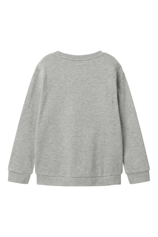 Sweat em algodão biológico - Cinzento mesclado - Name It