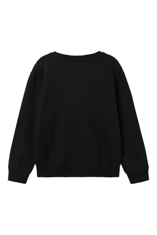 Sweat em algodão biológico - Preto - Name It
