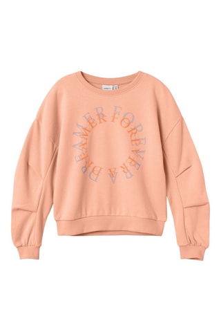 Sweat regular - Pêssego - Name It Kids