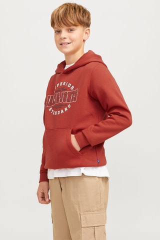 Sweat com capuz - Vermelho