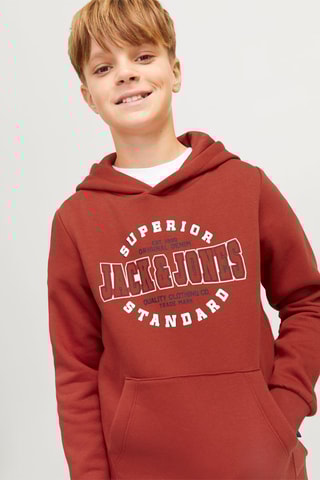 Sweat com capuz - Vermelho