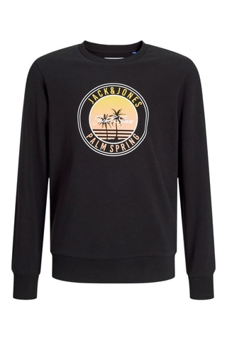Sweat regular - Noir - Jack & Jones Junior