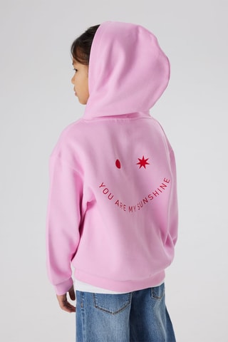 Sweat relaxed com capuz - Rosa - Name It Kid
