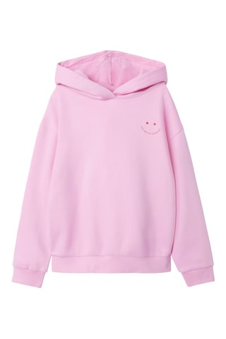Sweat relaxed com capuz - Rosa - Name It Kid