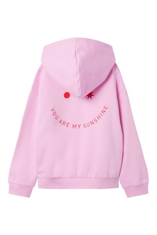 Sweat relaxed com capuz - Rosa - Name It Kid
