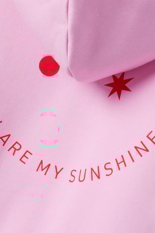 Sweat relaxed com capuz - Rosa - Name It Kid