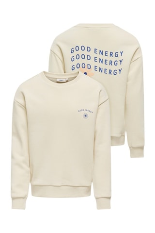 Sweat regular - Bege - Kids Only Girl
