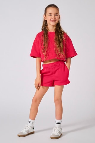 Calções regular - Rosa - Kids Only Girl