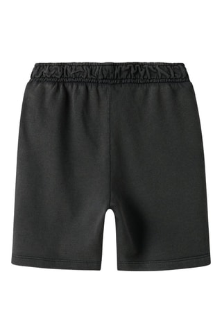 Bermudas regular em algodão biológico - Preto - Name It Kid