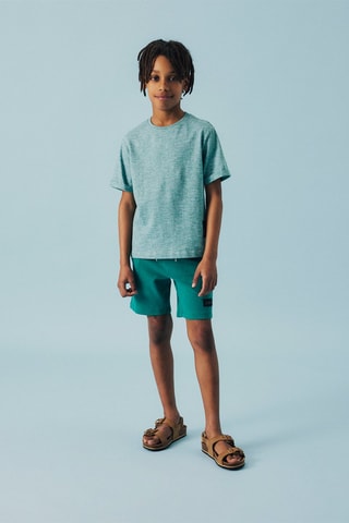 Bermudas regular - Verde - Name It Kids