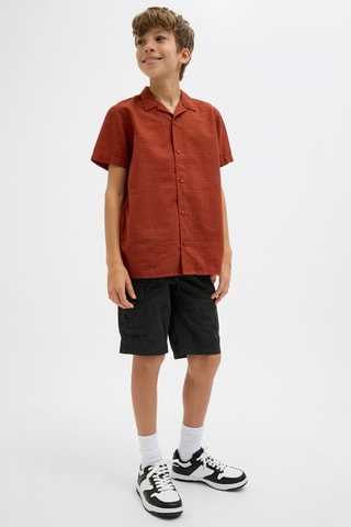 Bermudas regular - Preto - Jack & Jones Junior
