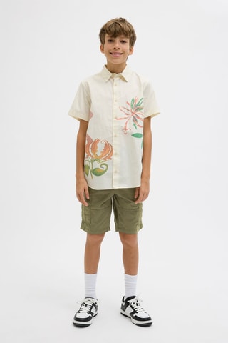 Bermudas regular - Caqui - Jack & Jones Junior