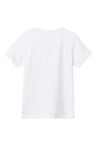 T-shirt de algodão biológico Monkey D. Luffy One Piece - Branco - Name It