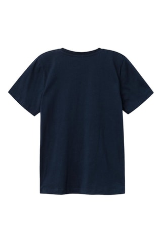 T-shirt de algodão biológico Monkey D. Luffy One Piece - Azul-noite - Name It