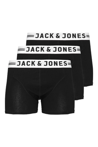 3 boxers em algodão biológico - Preto - Jack & Jones Junior