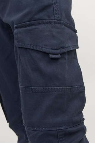 Calças cargo em algodão biológico - Azul-marinho - Jack & Jones Junior