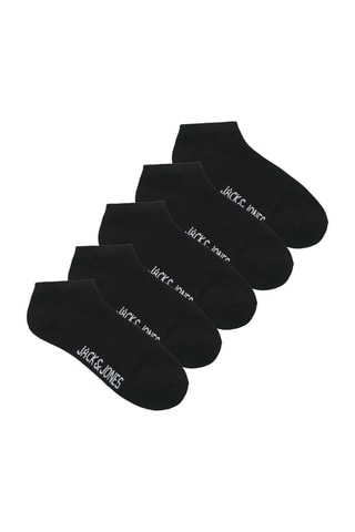 5 pares de meias curtas - Preto - Jack & Jones Junior