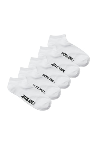 5 pares de meias curtas - Branco - Jack & Jones Junior