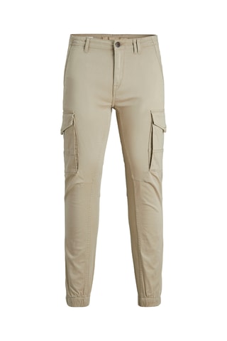 Calças cargo em algodão biológico - Bege - Jack & Jones Junior