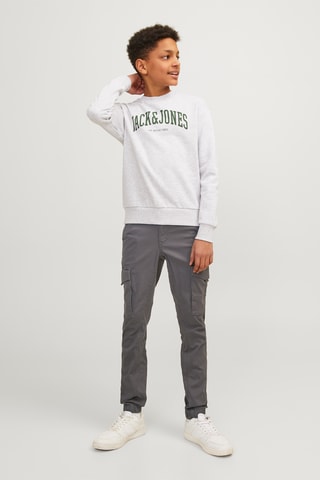 Calças cargo em algodão biológico - Cinzento-escuro - Jack & Jones Junior